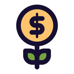 investment icon for illustration