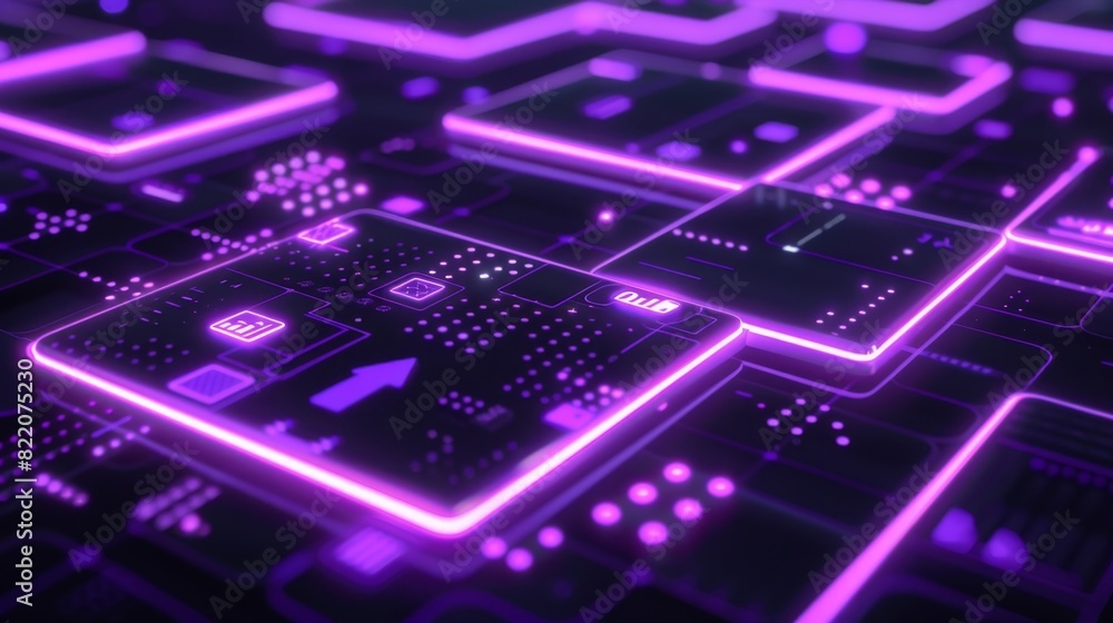 Aufkleber neon purple buttons allow for easy navigation and instant access to buying selling and trading crypt