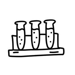 hand drawn chemistry and science icon