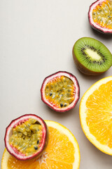 Concept of delicious and tasty exotic and tropical fruit