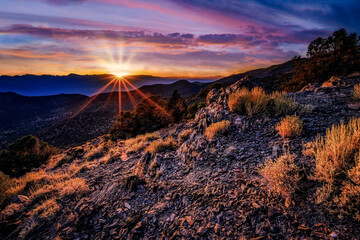 Eastern Sierras Sunset from the White Mountains of California