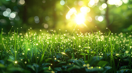 Beautiful green grass background