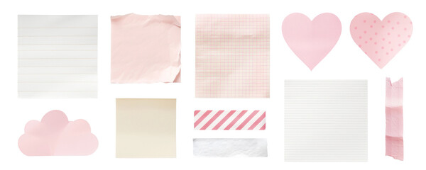 Cute sticky note png on transparent background