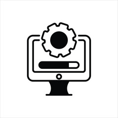 System Update Icon editable stock vector icon