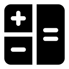 Fototapeta premium calculate icon for illustration