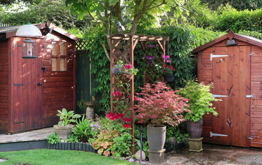 Garden Shed with water Butts