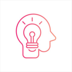 Thinking  Icon editable stock vector icon