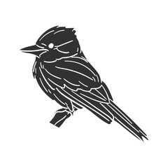 Kookaburra Icon Silhouette Illustration. Bird Vector Graphic Pictogram Symbol Clip Art. Doodle Sketch Black Sign.