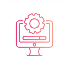 System Update Icon editable stock vector icon