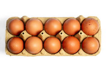 eggs in a carton box, png file