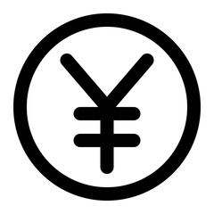 yen icon for illustration