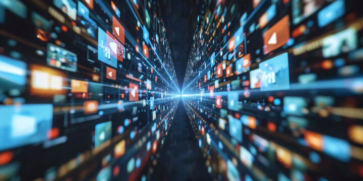 Analyze the role of multichannel analytics dark blue background  - Powered by Adobe