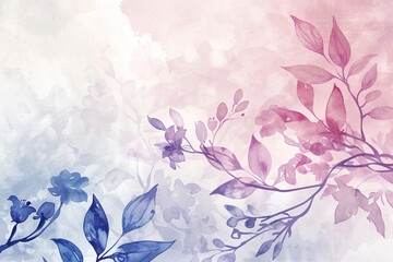 Flowing watercolor washes intertwine with intricate floral vectors against an abstract watercolor backdrop, forging elegance.