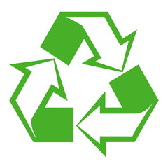 recycle symbol in green color