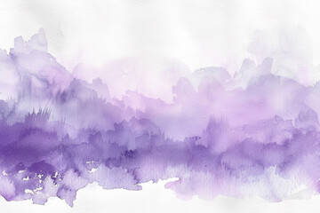 Soft lavender hues merging on a watercolor background creating tranquility against a canvas of pure...
