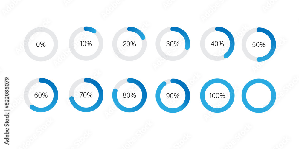 Poster loading bar concept. loading icons set.load bar collection. loading icons on white background.