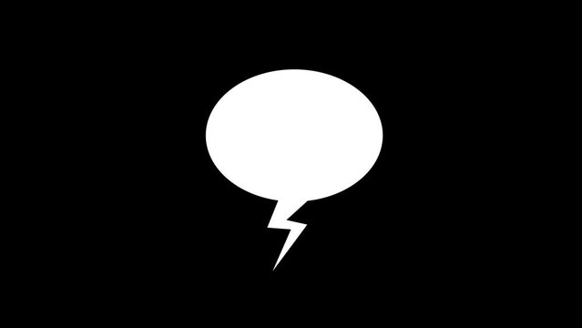 Fast dynamic speech bubble animation 