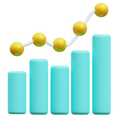  Chart 3d, 3d icon, 3d illustration, style, render, rendering, Suitable for website, mobile app, print, presentation, infographic and any other project.