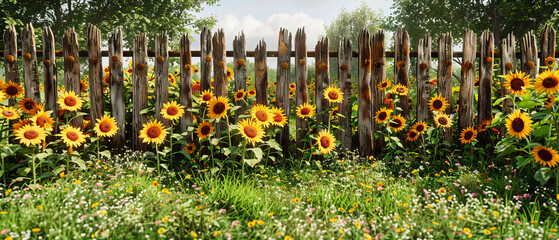 Expansive Sunflower Field, A Radiant Display of Natures Beauty in Full Bloom