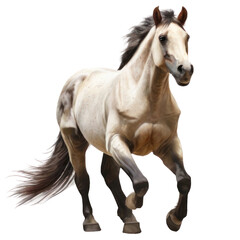 A horse of grace and speed. isolated. Generative AI