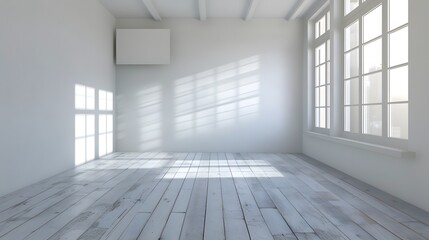 Fototapeta premium Empty room interior background. 3d rendering 