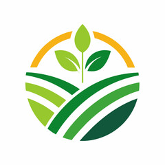 Agriculture abstract green logo