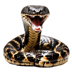 King Cobra, reptile, wonder in the forest isolated. Generative AI