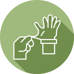 Obraz premium Rubber Gloves Icon