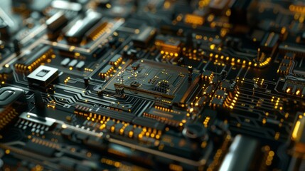 Abstract futuristic circuit board background for technology or science fiction designs