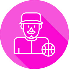 Basketball Player Icon © Zevicons