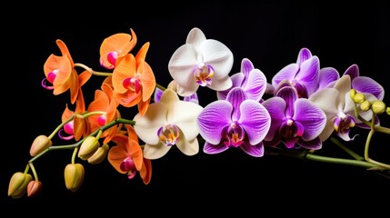 The orchids are beautiful and look fresh