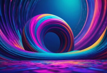 Fototapeta premium Grainy abstract background with waves and spirals