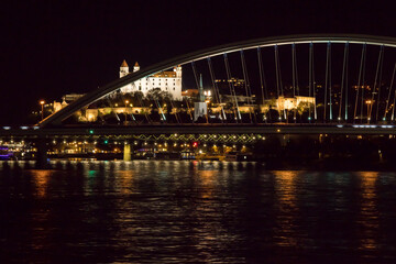 Obraz premium Fortress lit up at night