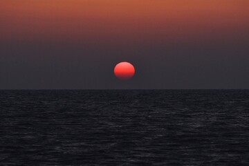 Sonnenuntergang Nordsee Sankt Peter Ording 