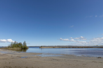 Beach at Lauwerszee. Lauwersoog. Eson Stad. Eson city. Friesland Netherlands. Replica city. Waddenzee. 