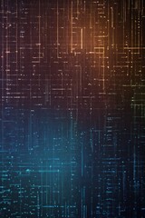 Digital pixelated or bit patterns symbolizing data and communication.