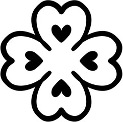 black and white flowers