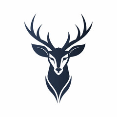Naklejka premium deer head silhouette