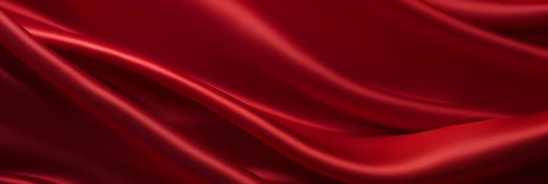 Red  cloth texture background, red silk satin fabric, dark red color,Red luxury silk textile material background,a sumptuous burgundy silk texture