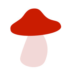 Cartoon mushroom icon