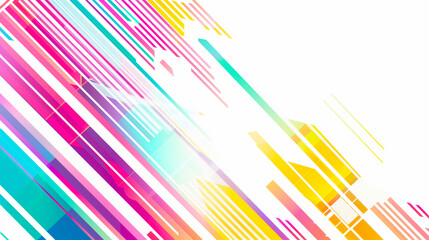 Colorful Geometric Abstract Background. Bright and dynamic geometric abstract background featuring intersecting colorful lines and shapes in vibrant hues.