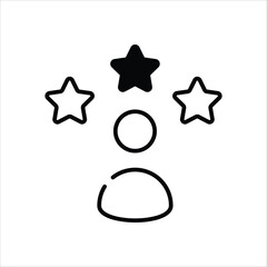 Celebrity  Icon editable stock vector icon