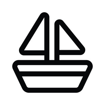 recommend clip art: Sailing boat vector design, water sports icon