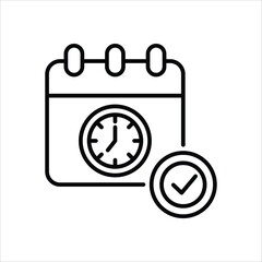 Event Schedule Icon editable stock vector icon