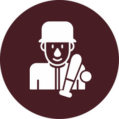 Baseball Player Icon