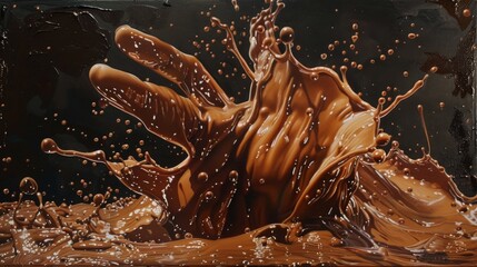Chocolate Hand Splash: A sweet and indulgent design concept