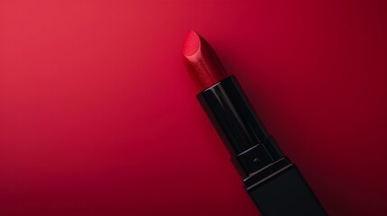 Fototapeta premium a lipstick on a red background