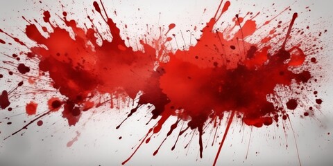 red paint splatter on white background, red ink splash on white , blood splash,  red paint splash,Red blood splatter stain