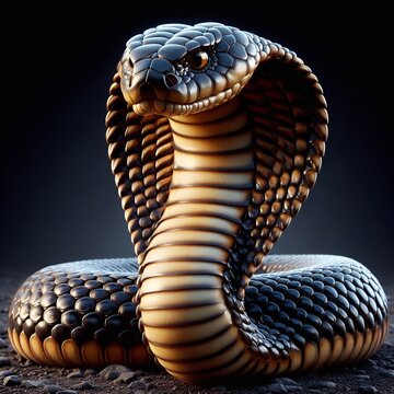 Cobra real preciosa imagen.