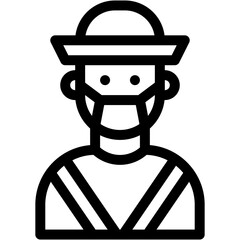 Boy, people, muslim, avatar, man Icon